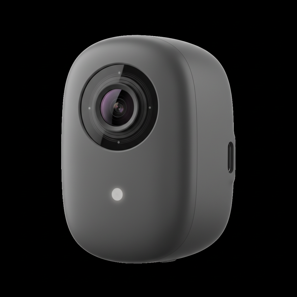 Axion Home Cam – close-up product detail on dark background